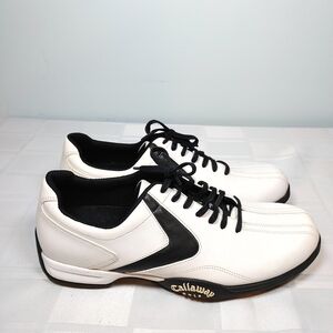 Callaway Men's White and Black Athletic Golf Shoes Size 11